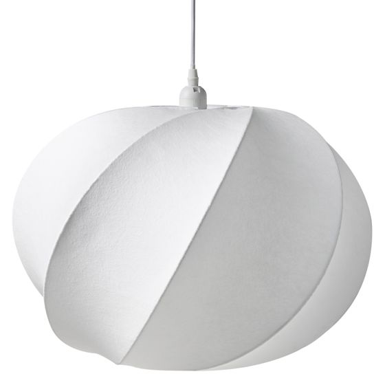 Pendellampa MAQUINE Konstsilke Vit