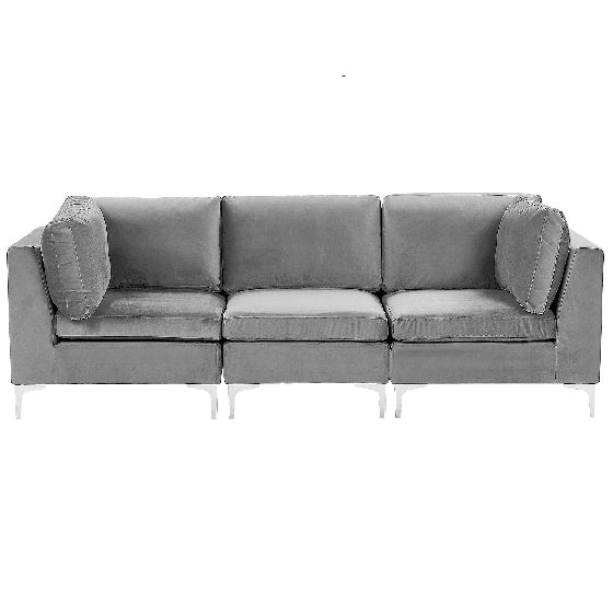 Modulsoffa 3-sits EVJA Sammet Grå