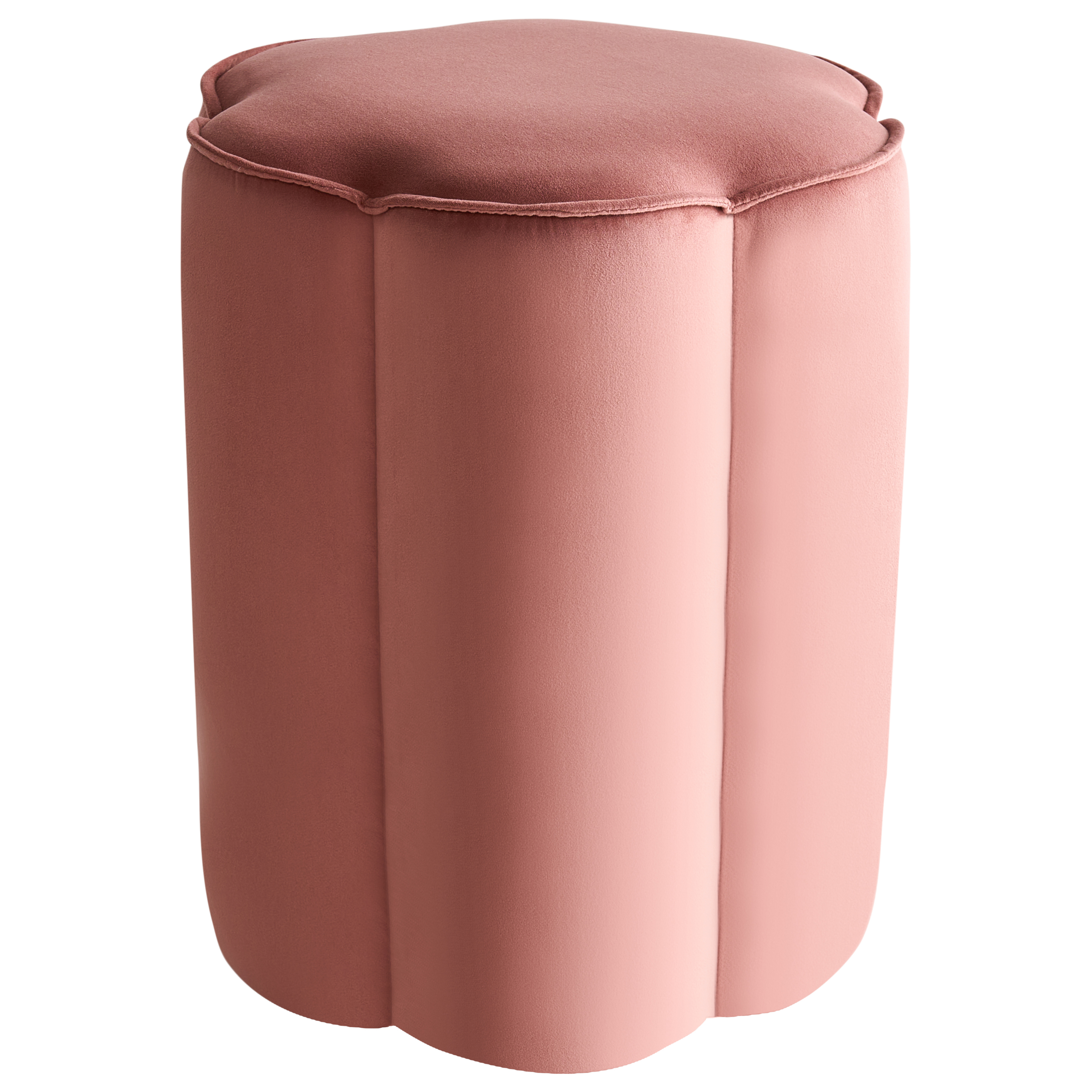 Sittpuff TAPPEN Sammet Rosa