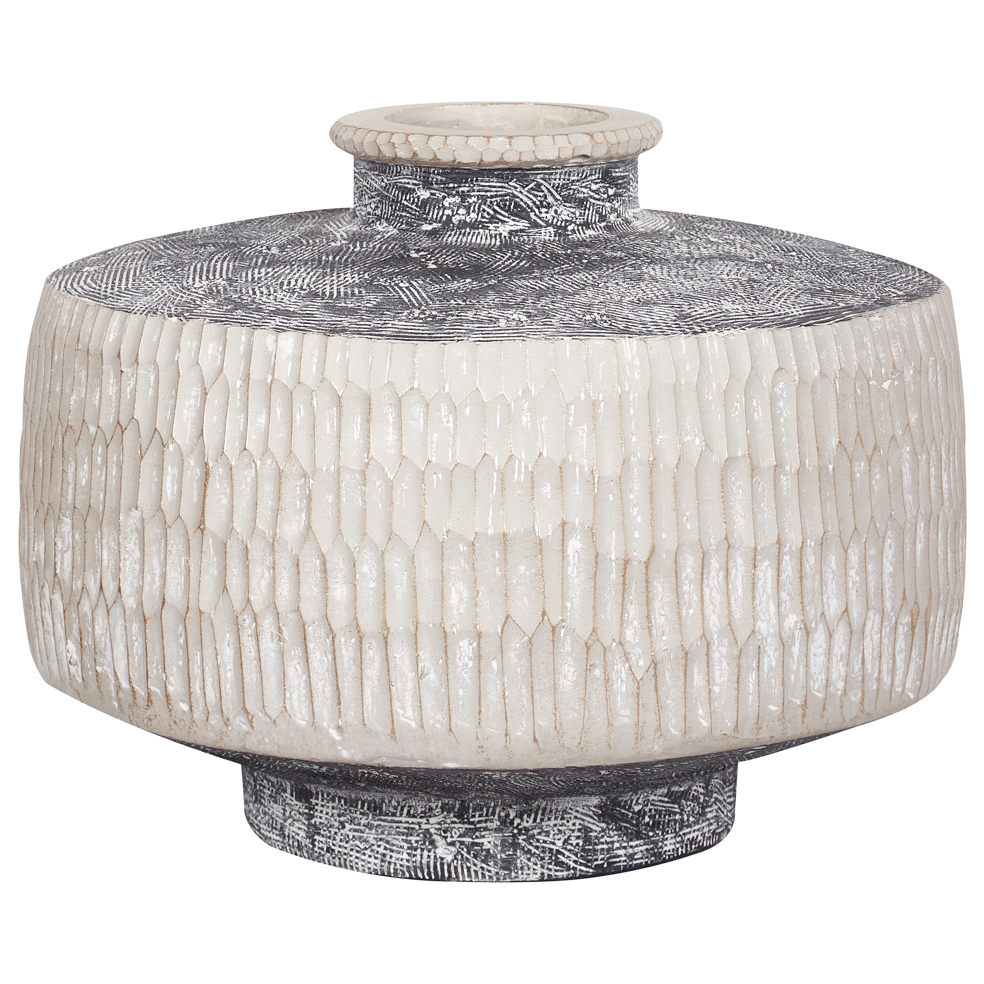 Blomvas DEKSATI 32 cm Keramik Beige