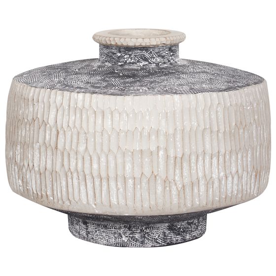 Blomvas DEKSATI 32 cm Keramik Beige