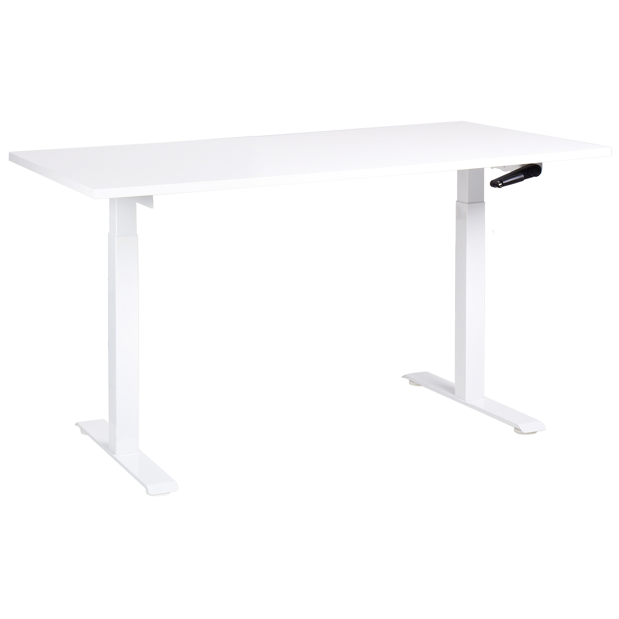 Manuellt höj- och sänkbart skrivbord DESTINES 160 cm 72 cm Vit