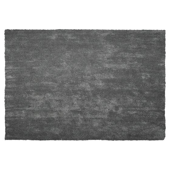 Matta med lång lugg DEMRE Mörkgrå 140 x 200 cm