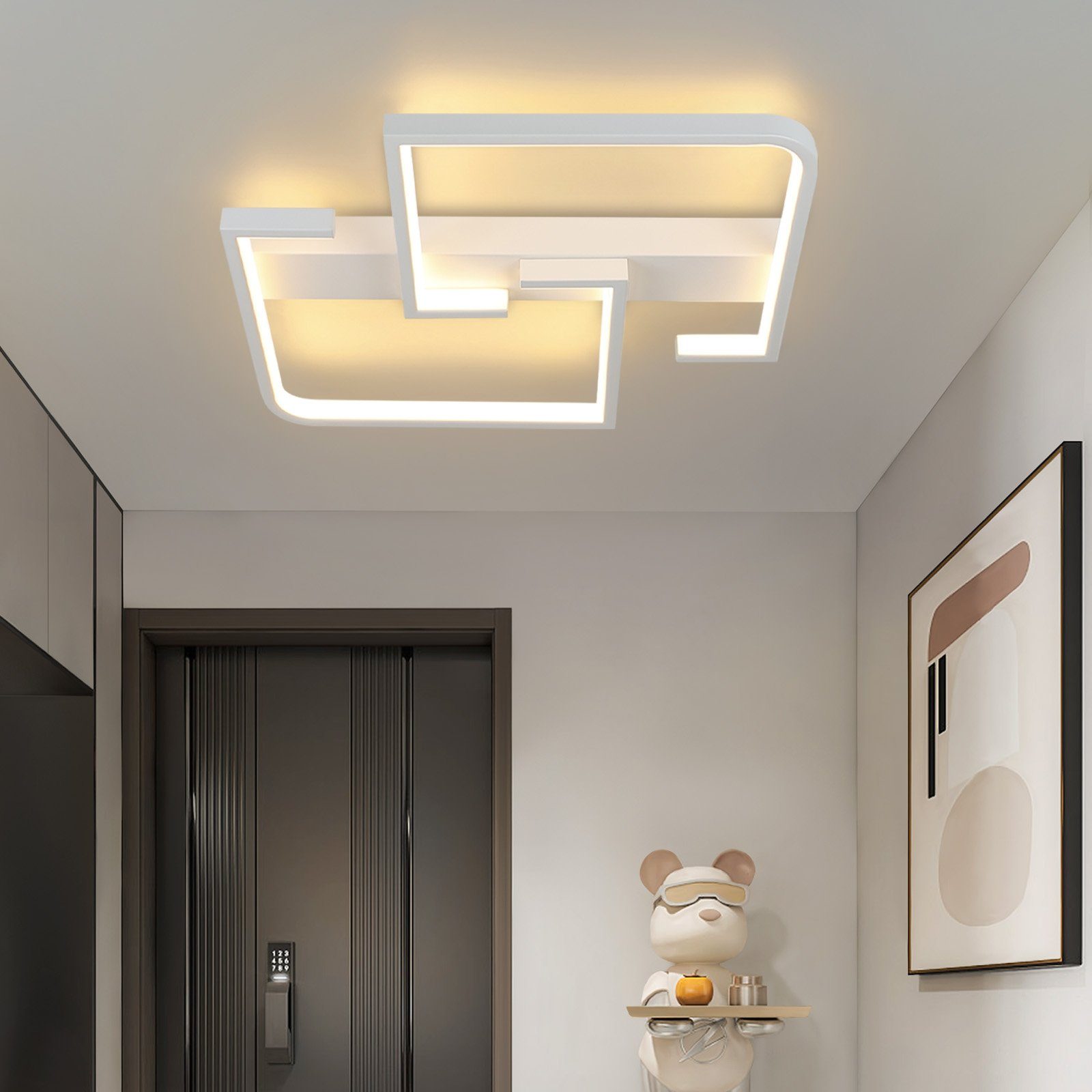 NETTLIFE Modern LED-taklampa 19W 30cm Varmvit 3000K