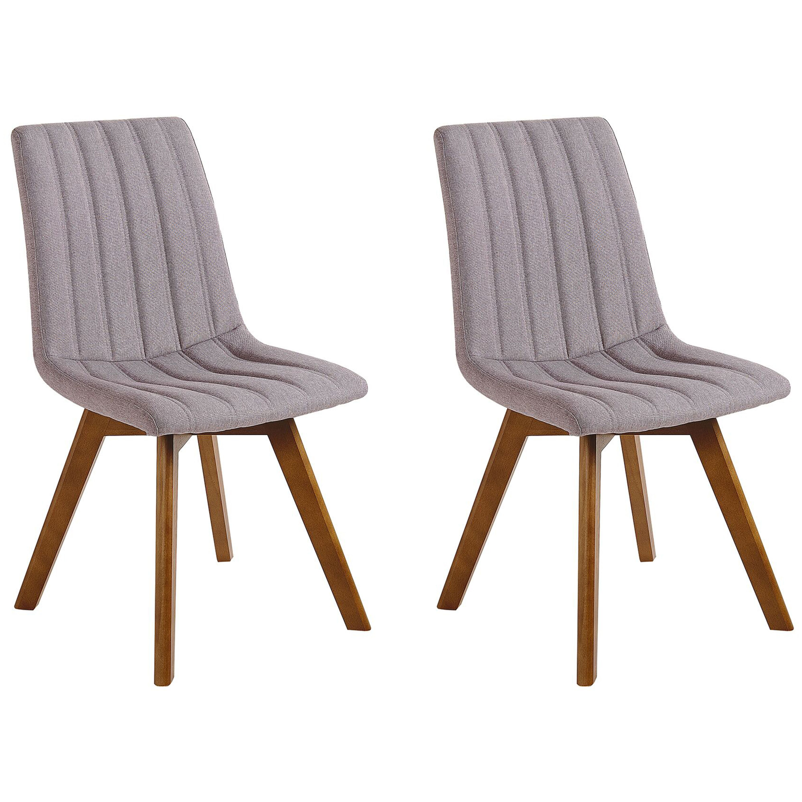Set med 2 matstolar CALGARY Taupe