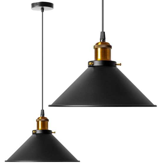 TOOLIGHT hängande taklampa APP016-1CP PORTO Svart 26x10x15,5cm