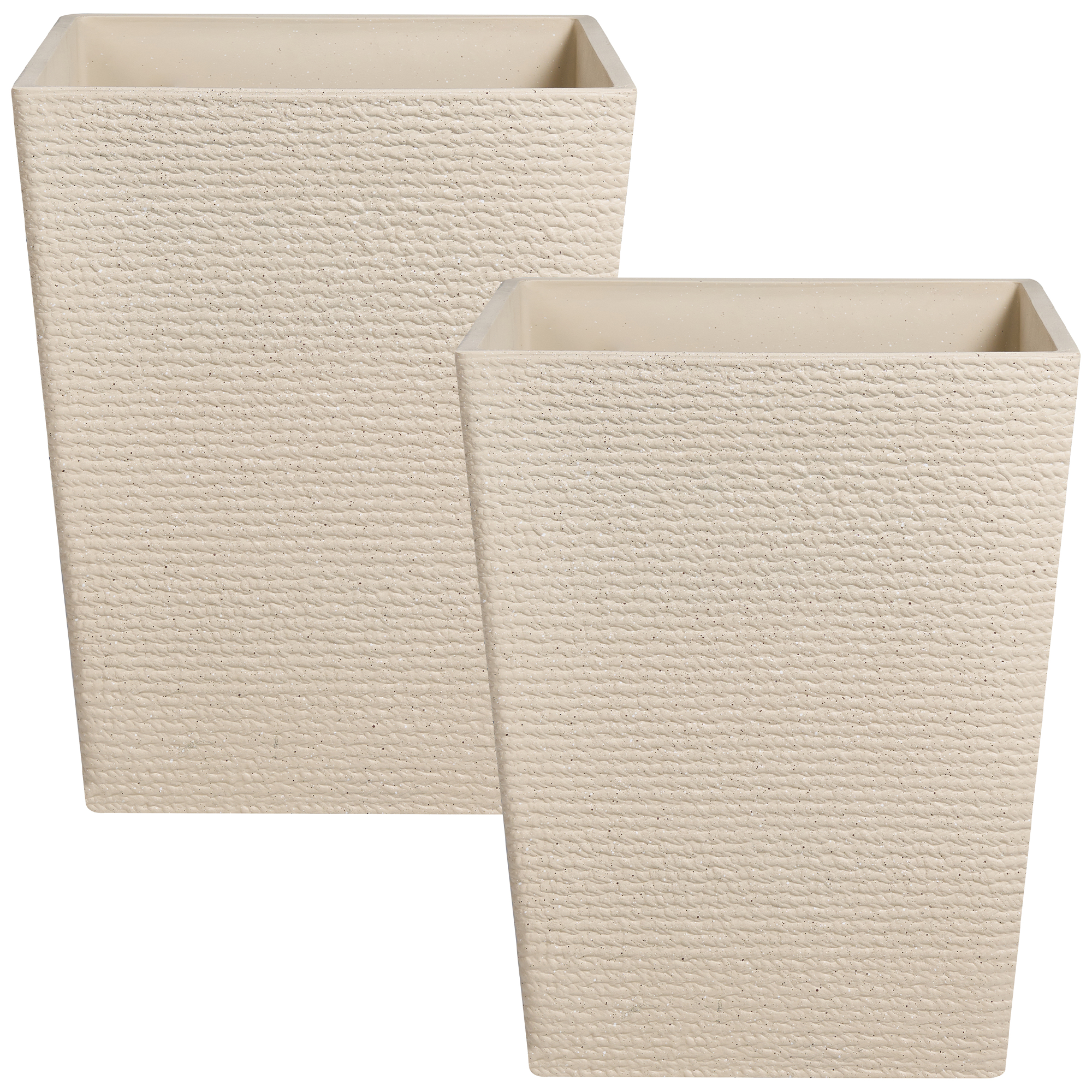 Set med 2 växtkrukor CYRODALIS 42 cm Beige
