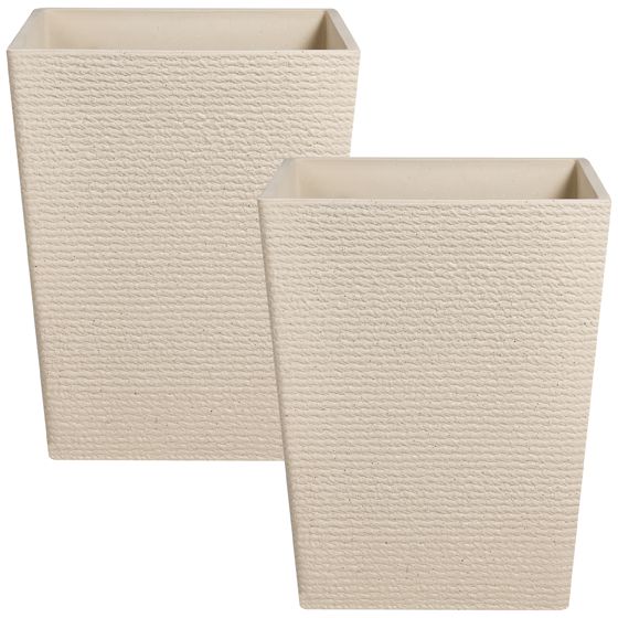 Set med 2 växtkrukor CYRODALIS 42 cm Beige
