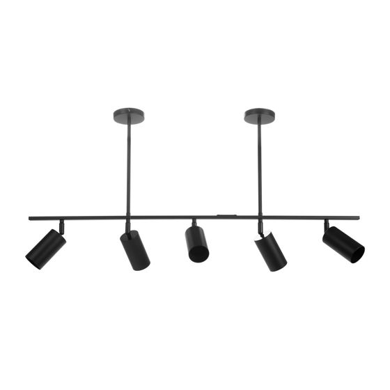 TOOLIGHT hängande taklampa APP611-5C LOFT Svart 100x100x72cm