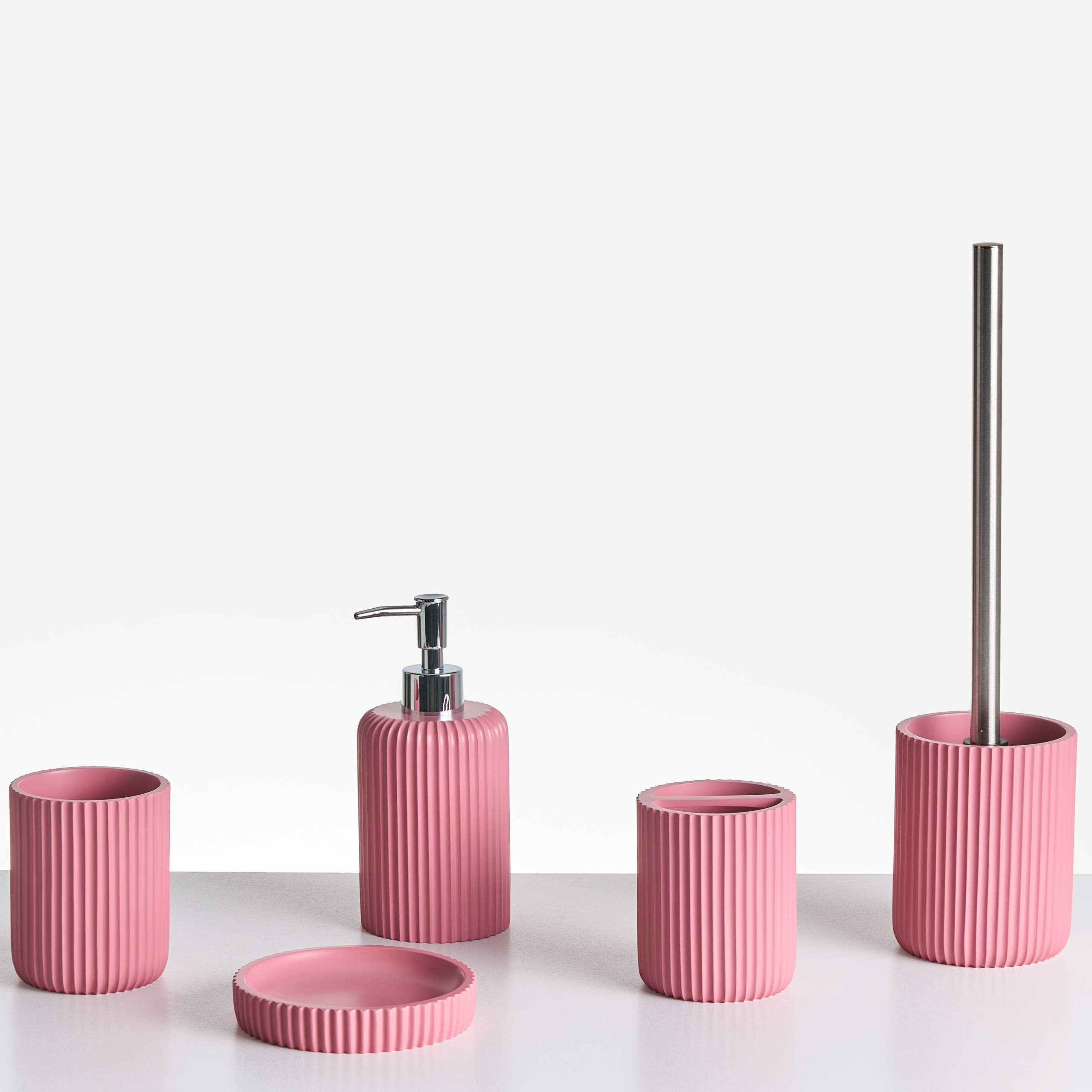 Set med badrumstillbehör i 5 delar CAMANA Rosa