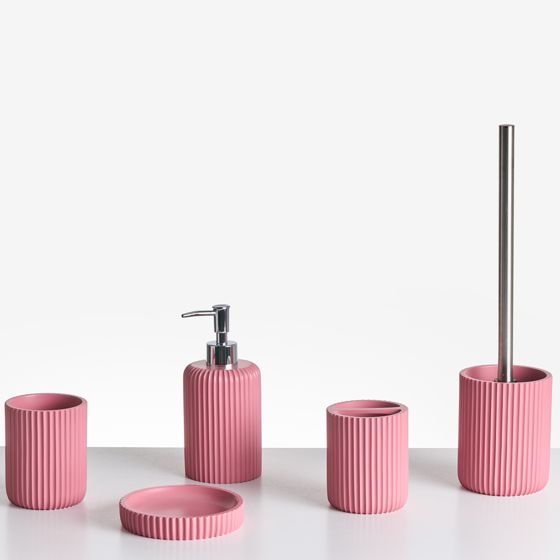 Set med badrumstillbehör i 5 delar CAMANA Rosa