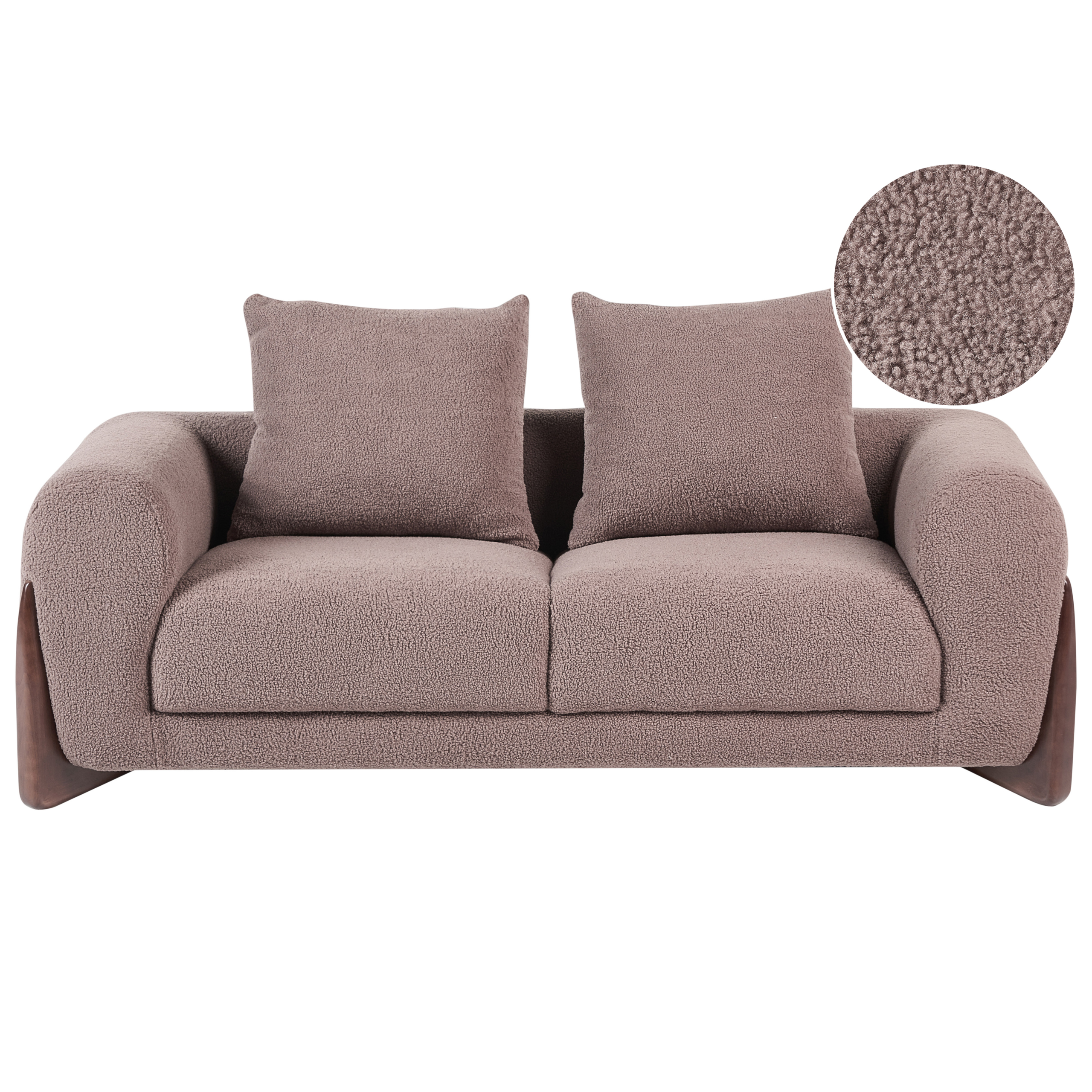 Soffa 2-sits VINLIDEN Bouclé Brun