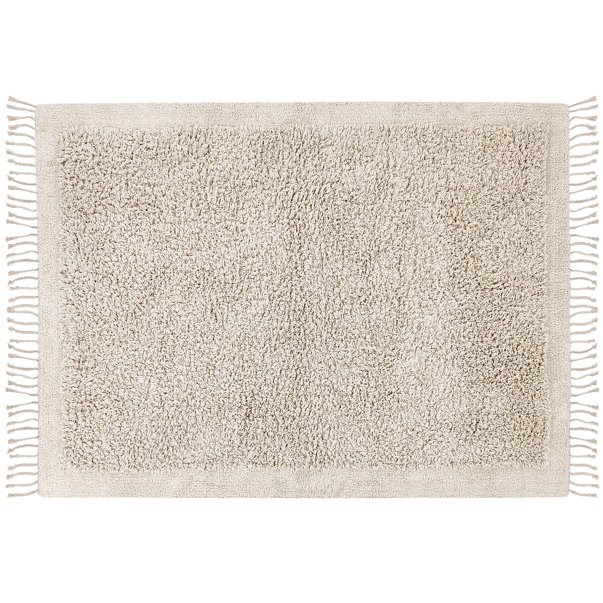 Matta BITLIS Ljusbeige 140 x 200 cm Bomull