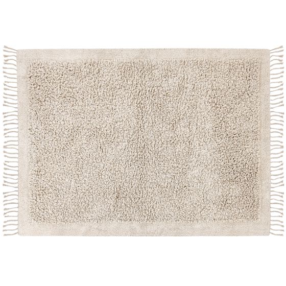 Matta BITLIS Ljusbeige 140 x 200 cm Bomull