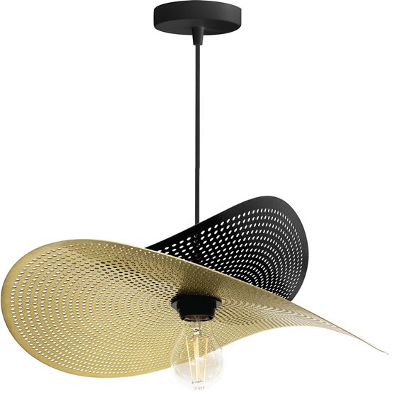 TOOLIGHT hängande taklampa APP1471-1CP Svart/Guld 40x38x10cm