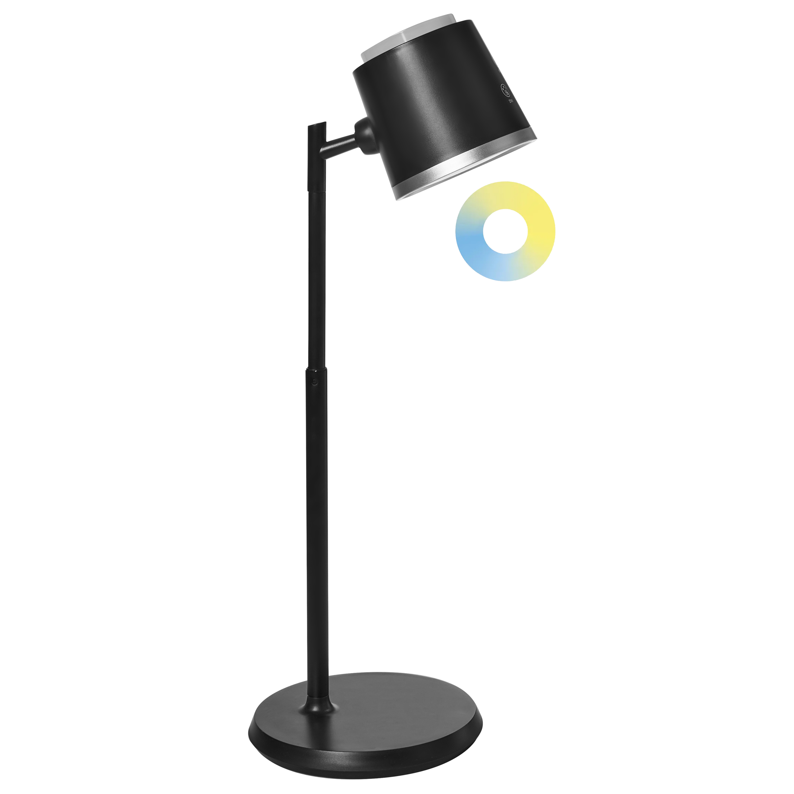 Trådlös LED-bordslampa LIBRA med dimmer Svart