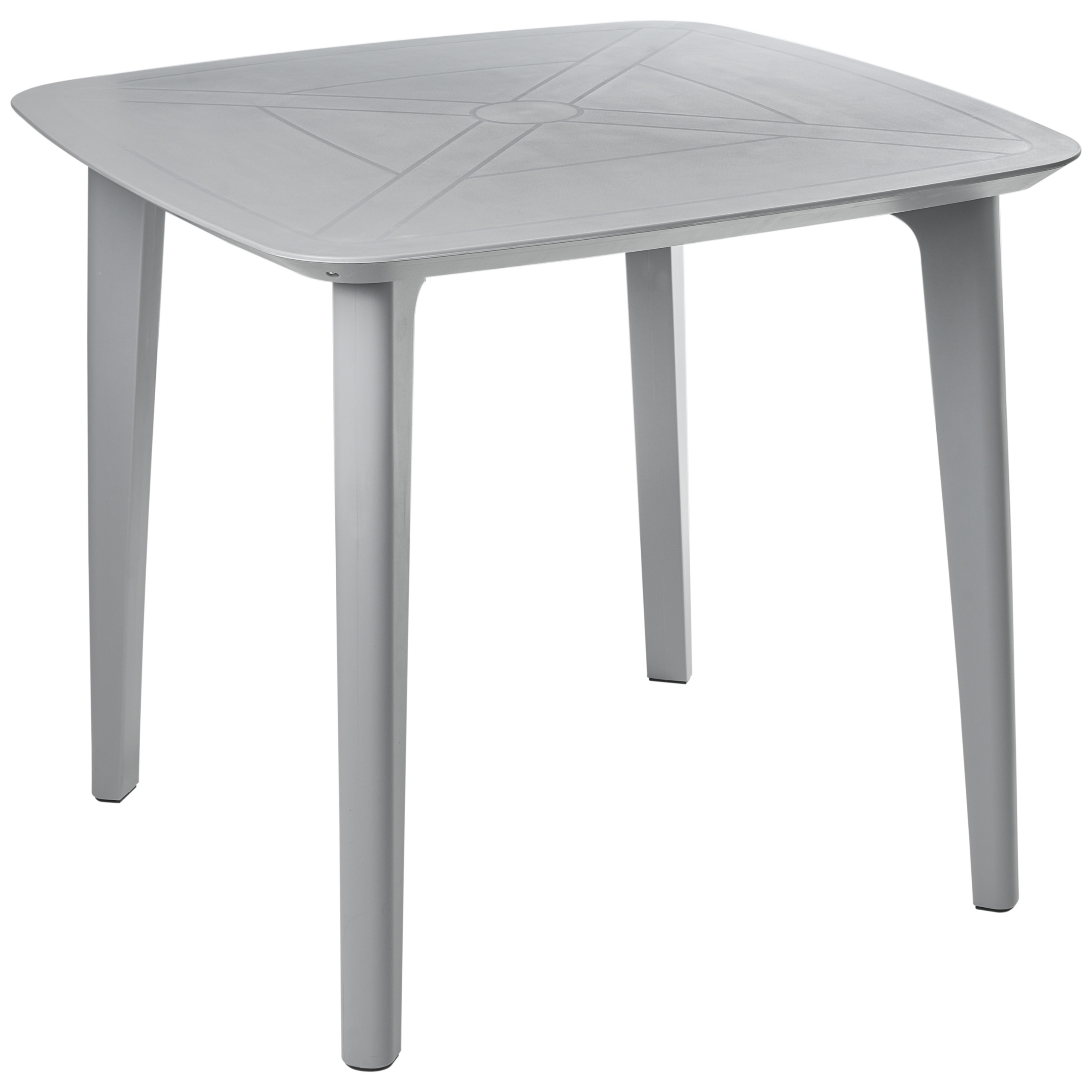 Trädgårdsmatbord SORICO 86 cm 86 cm Grå