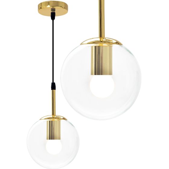 TOOLIGHT hängande taklampa APP686-1CP Guld 25x15,5x90cm