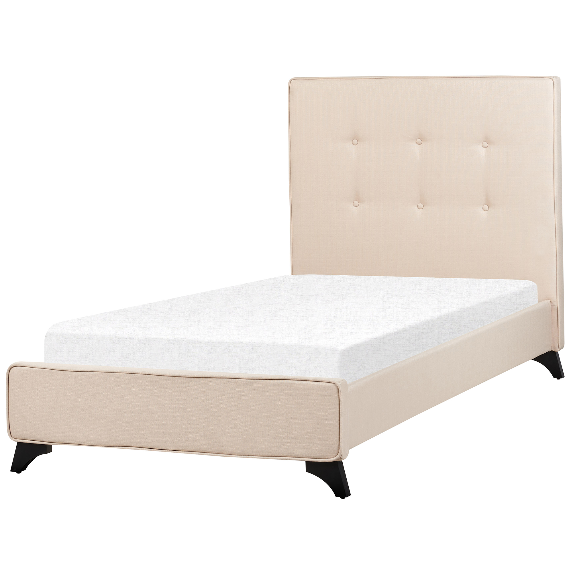 Säng med lamellram AMBASSADOR 90 x 200 cm Beige