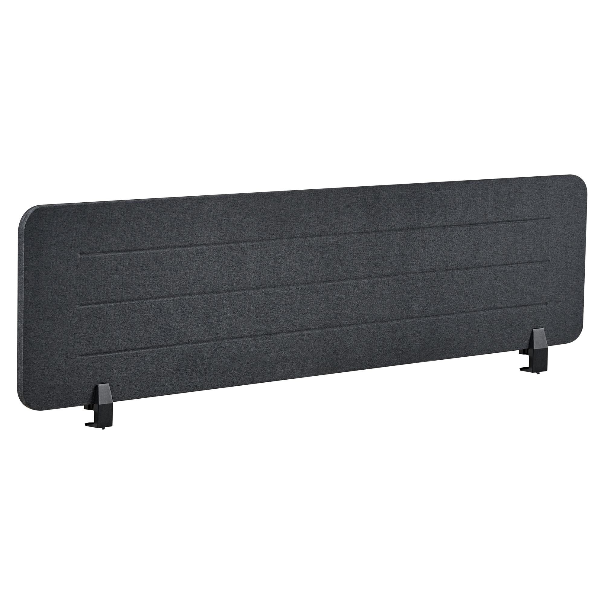 Skiljevägg för skrivbord ZIGGY 160 x 40 cm Mörkgrå