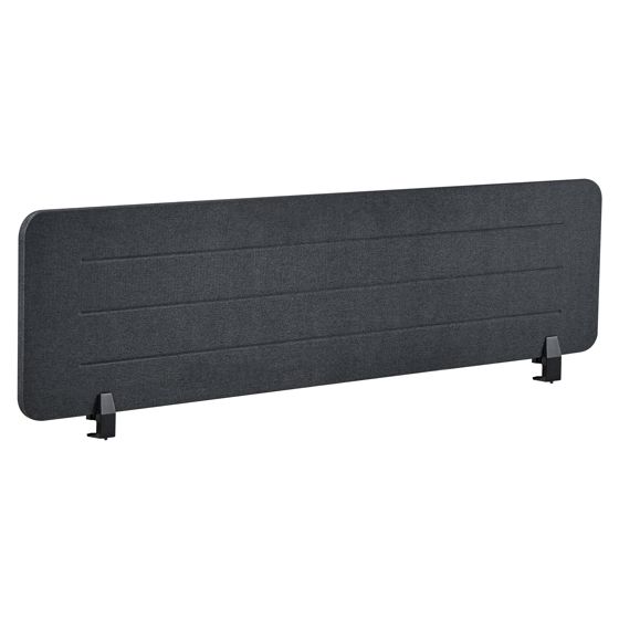Skiljevägg för skrivbord ZIGGY 160 x 40 cm Mörkgrå
