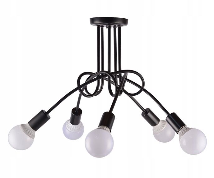 TOOLIGHT hängande taklampa 5392252 5 PARADISE Svart 70x70x40cm