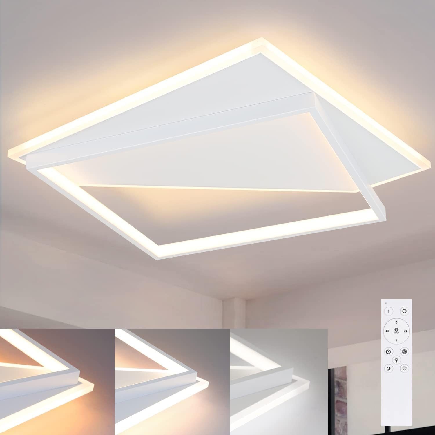 NETTLIFE LED - taklampa, 48 cm, 53 W, sovrum, lampa, modern, vardagsrum Lampor Vit, design, för hall