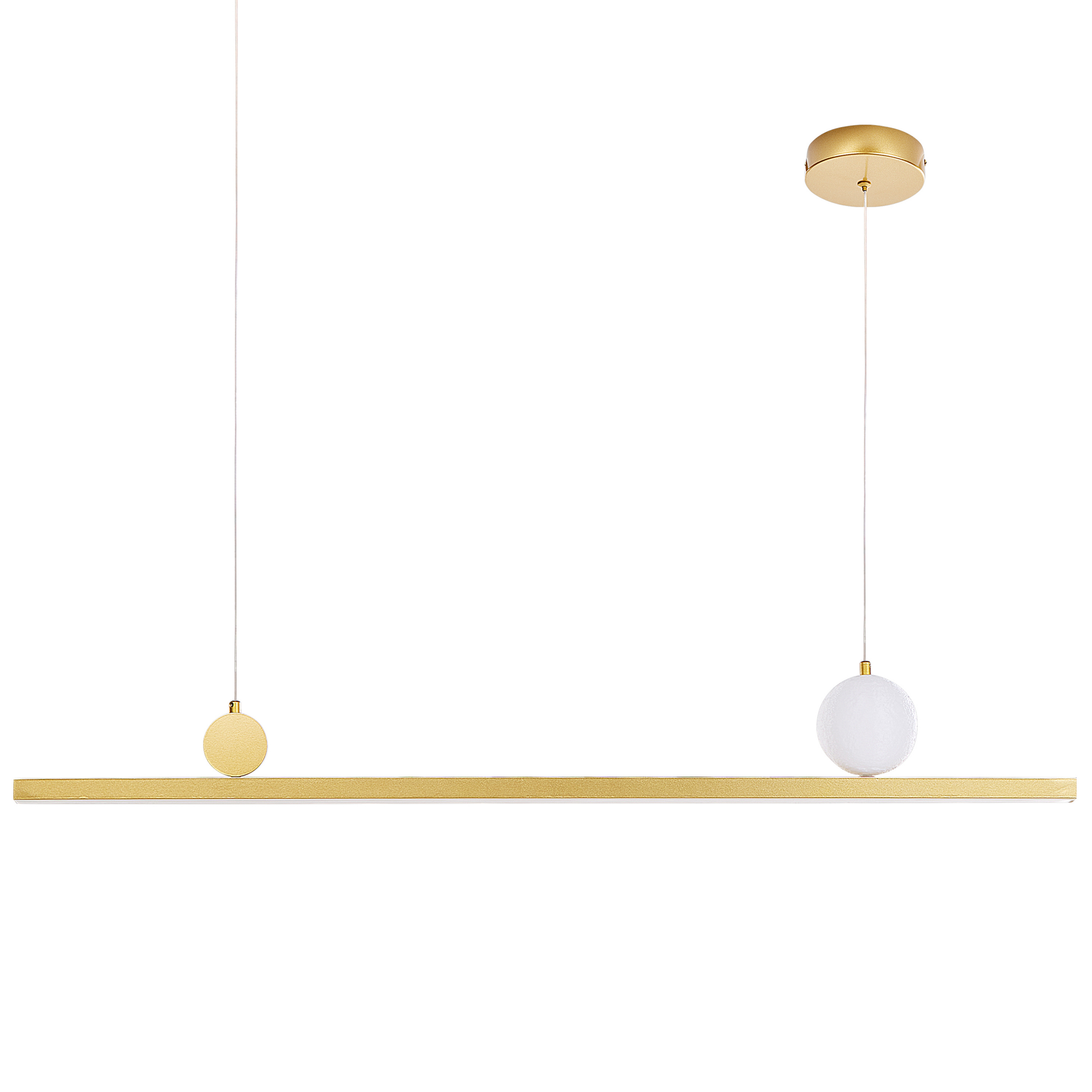 LED-pendellampa ALWAND Metall Guld