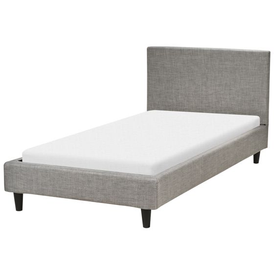 Säng med lamellram FITOU 90 x 200 cm Ljusgrå