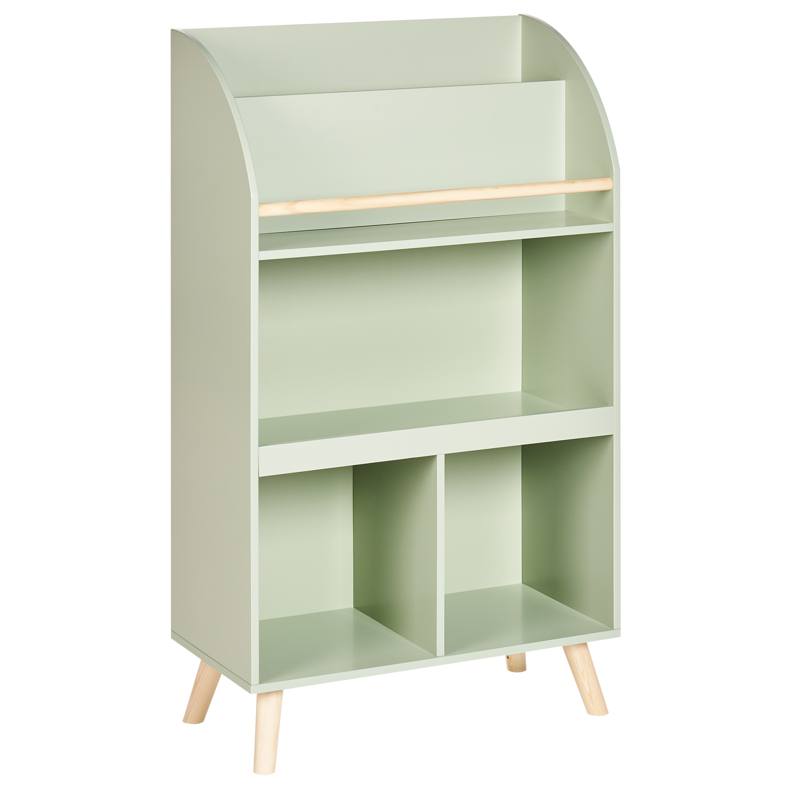 Bokhylla med 3 hyllor LILOET 102 cm Ljusgrön