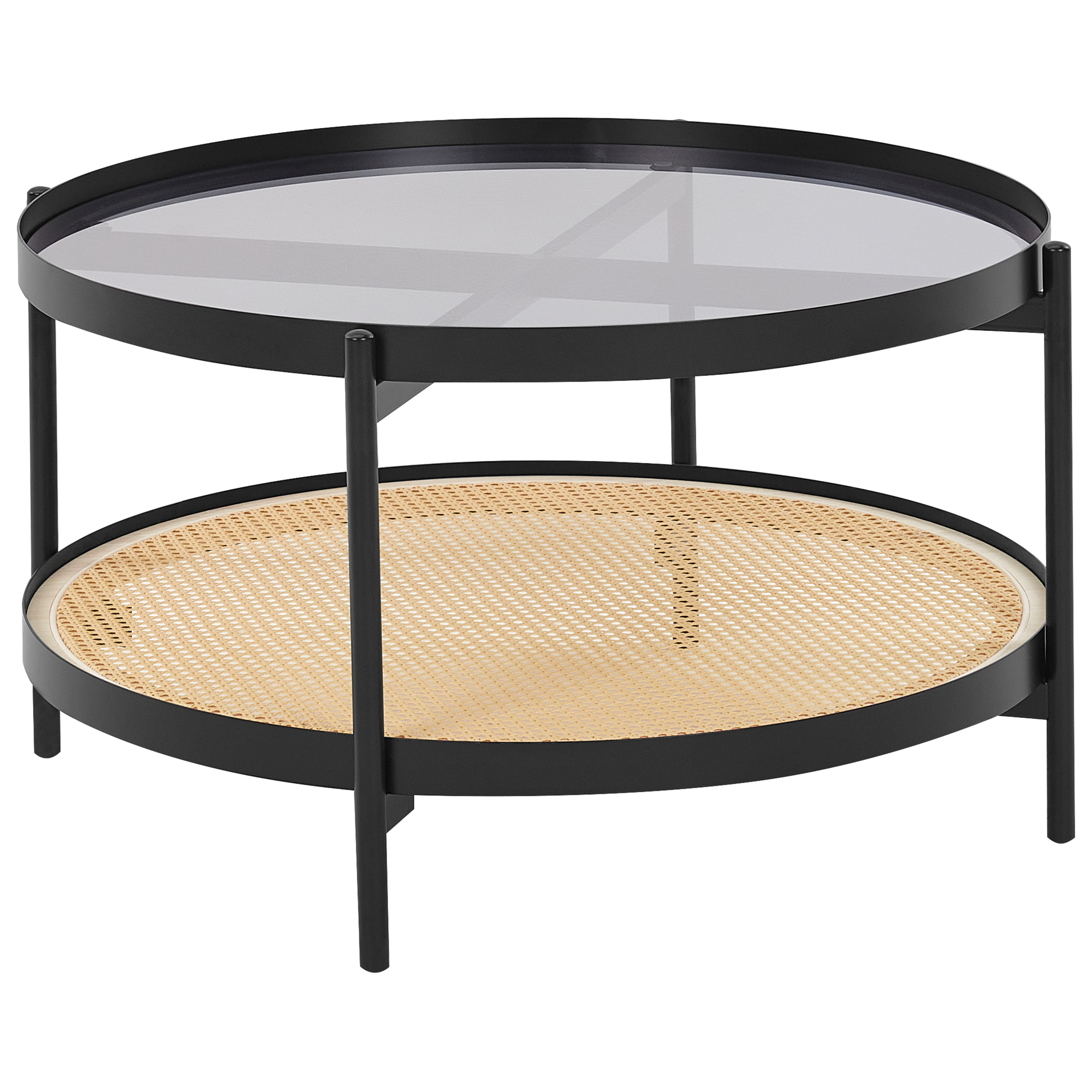 Soffbord RENO Härdat glas Svart