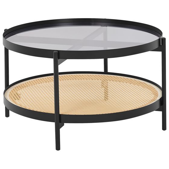 Soffbord RENO Härdat glas Svart