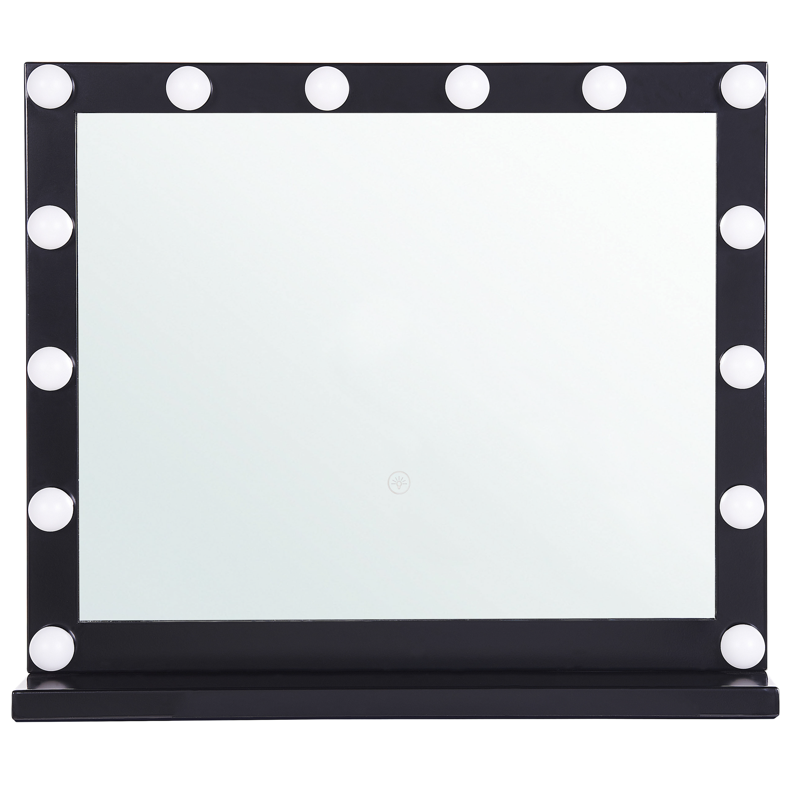 Sminkbordsspegel LED BEAUVOIR Svart