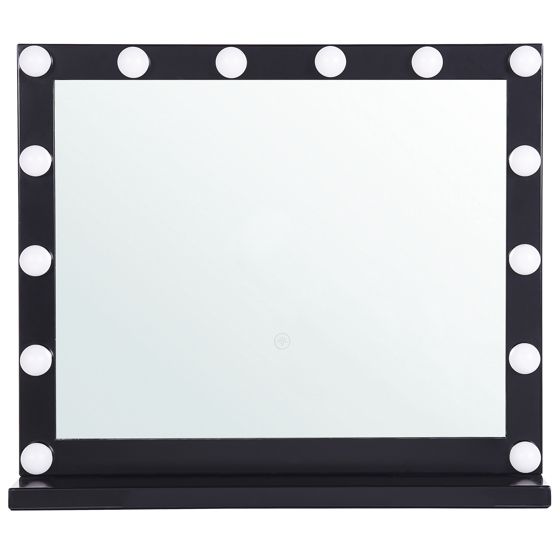Sminkbordsspegel LED BEAUVOIR Svart
