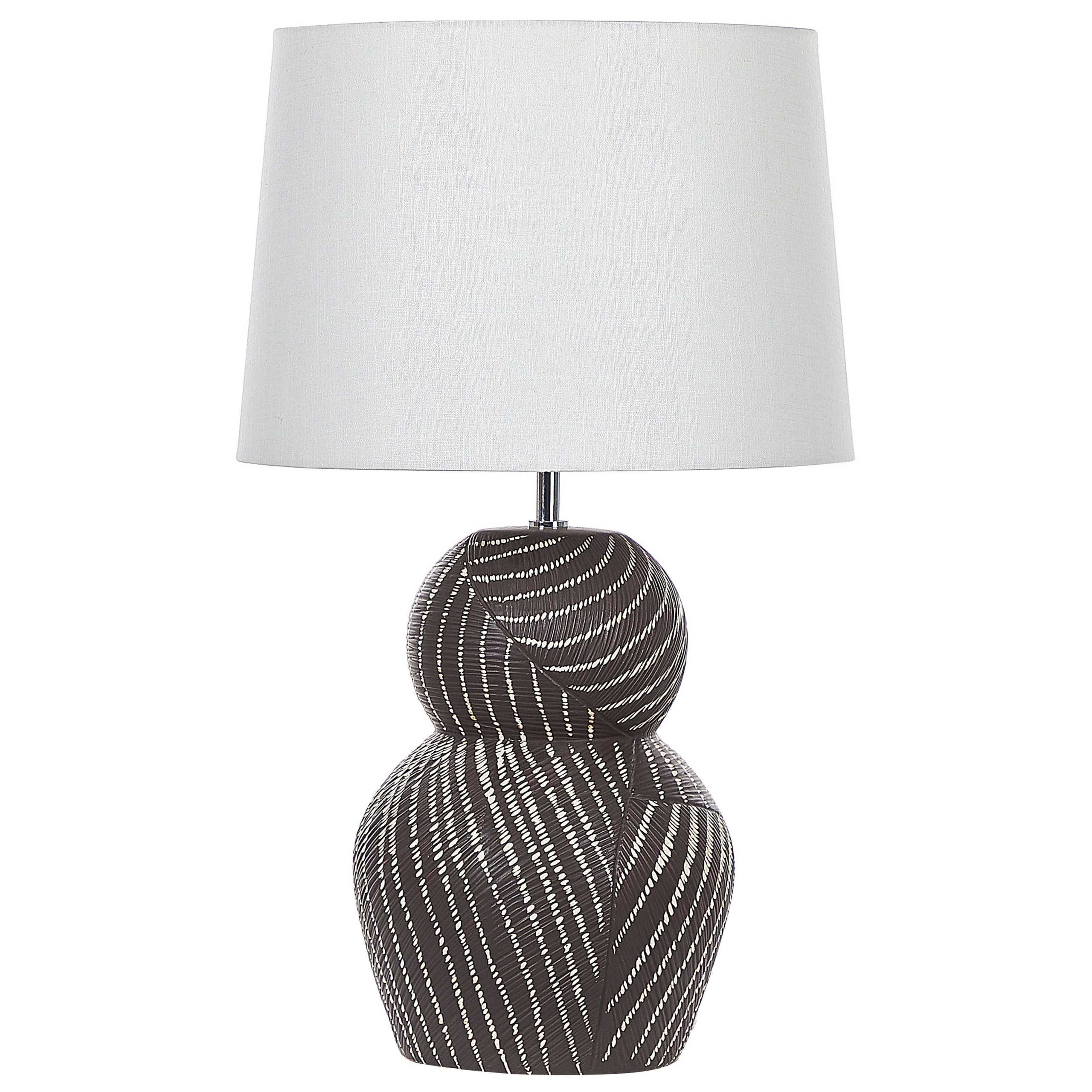 Bordslampa GUAPORE Keramik Svart