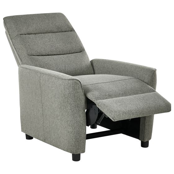 Reclinerfåtölj SANDE Inklusive fotstöd Ljusgrön
