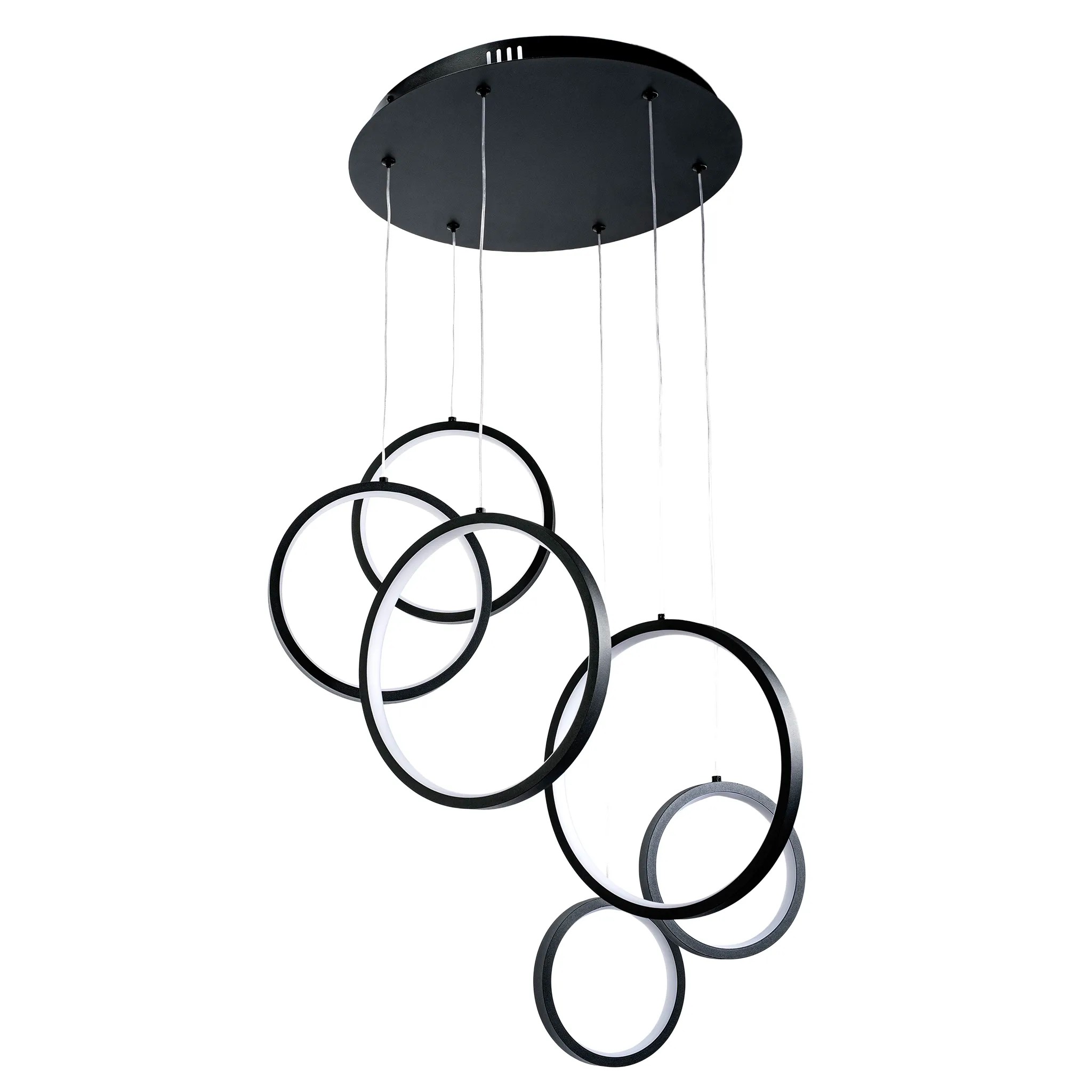 TOOLIGHT hängande taklampa APP1921-CP BLACK LED Svart 36x36x115cm