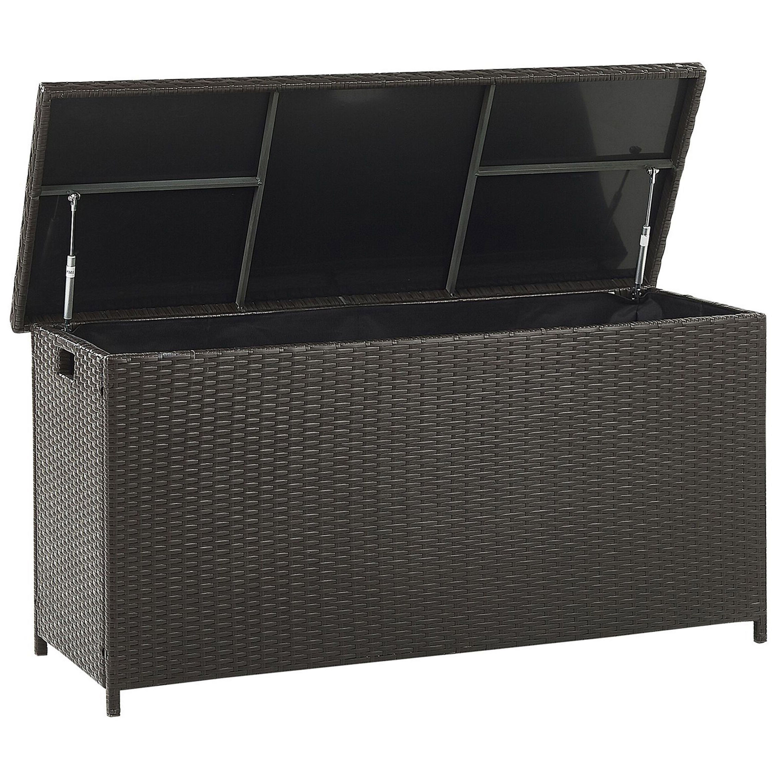 Förvaringslåda MODENA 126 cm 46 cm Konstrotting Brun