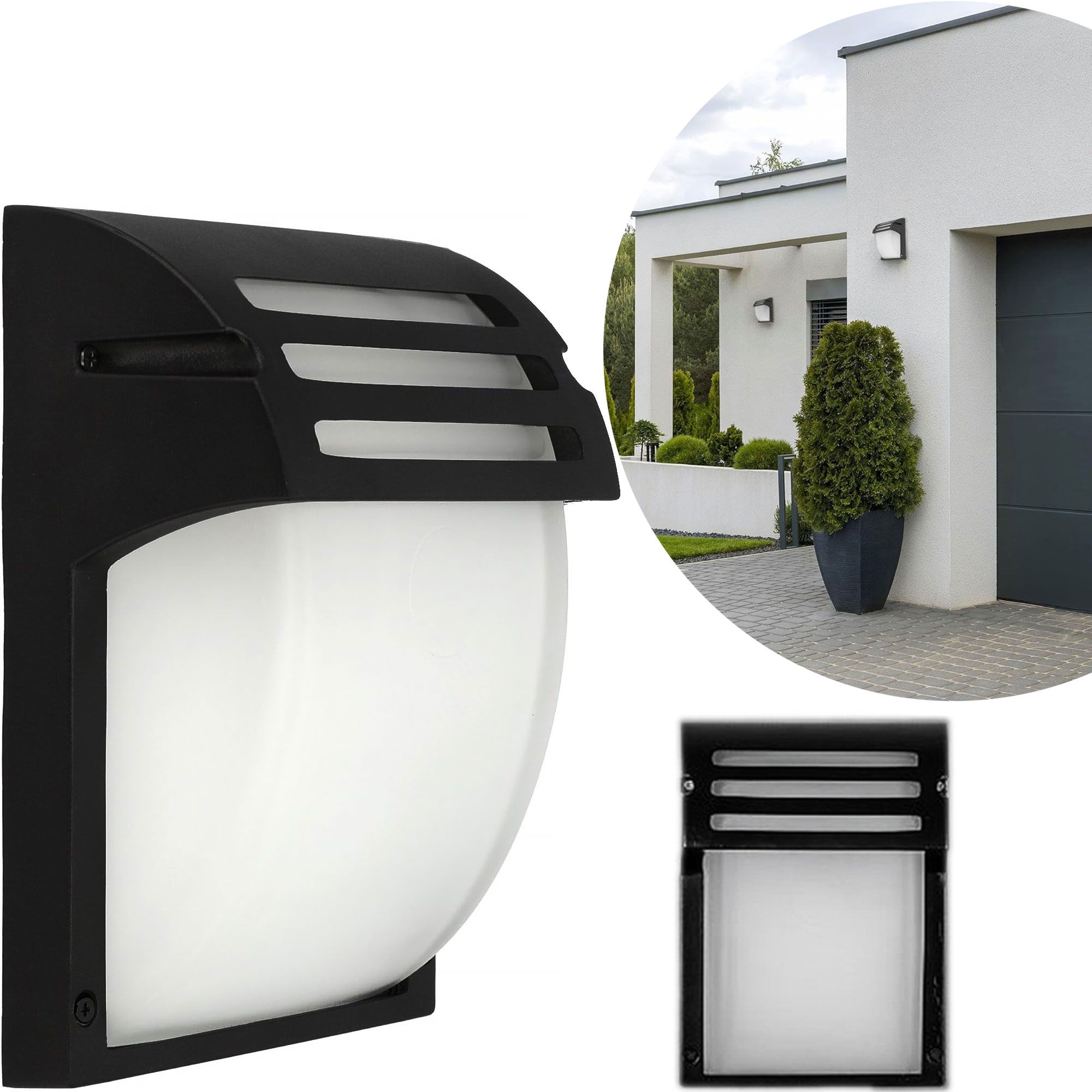 TOOLIGHT vägglampa RSL013-1W Svart 9,5x18x24,5cm