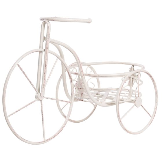 Växtställ Cykel HAREBELL 52 cm Metall Off-White