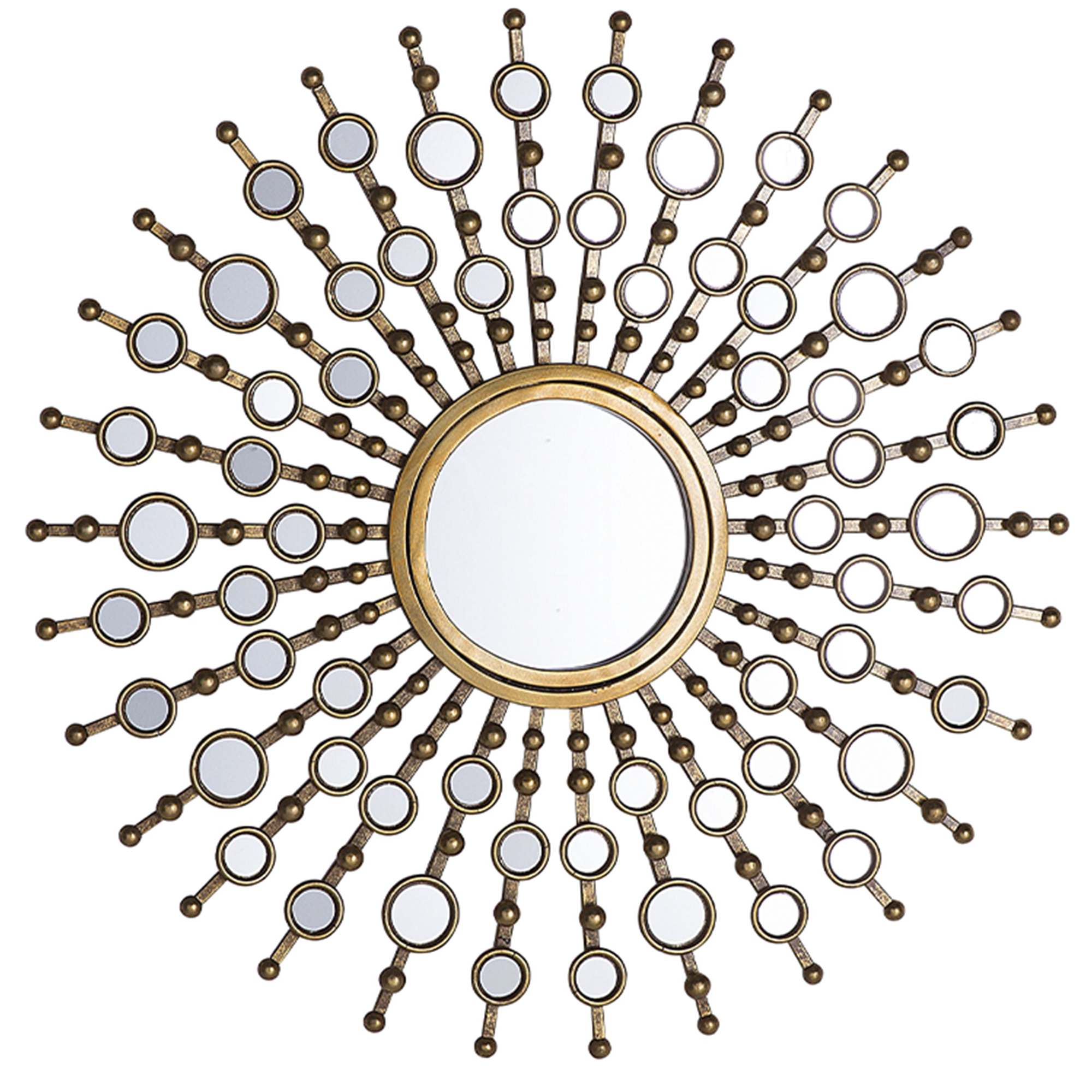 Väggspegel BLOIS 70 cm 70 cm Metall Guld