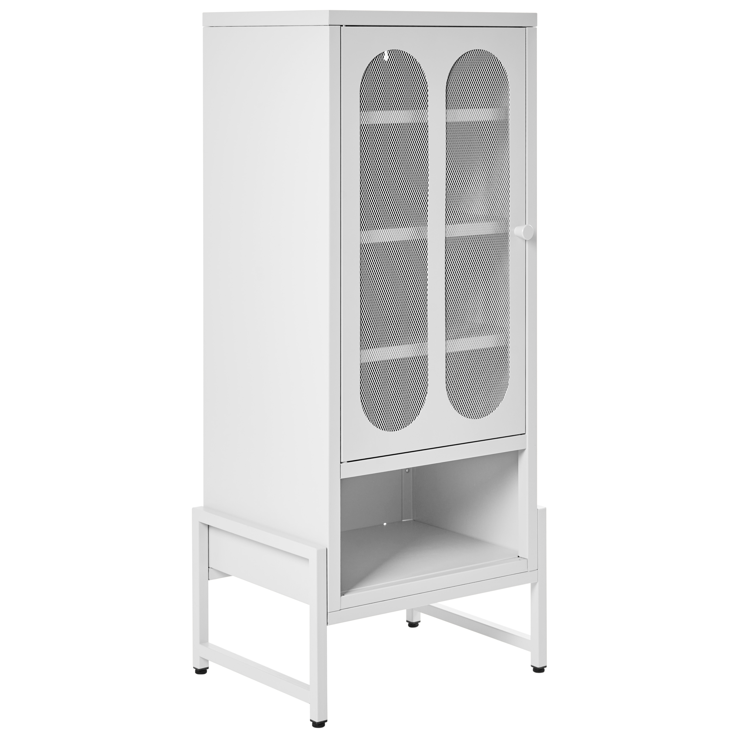 Sidobord SOLETTA Metall Vit