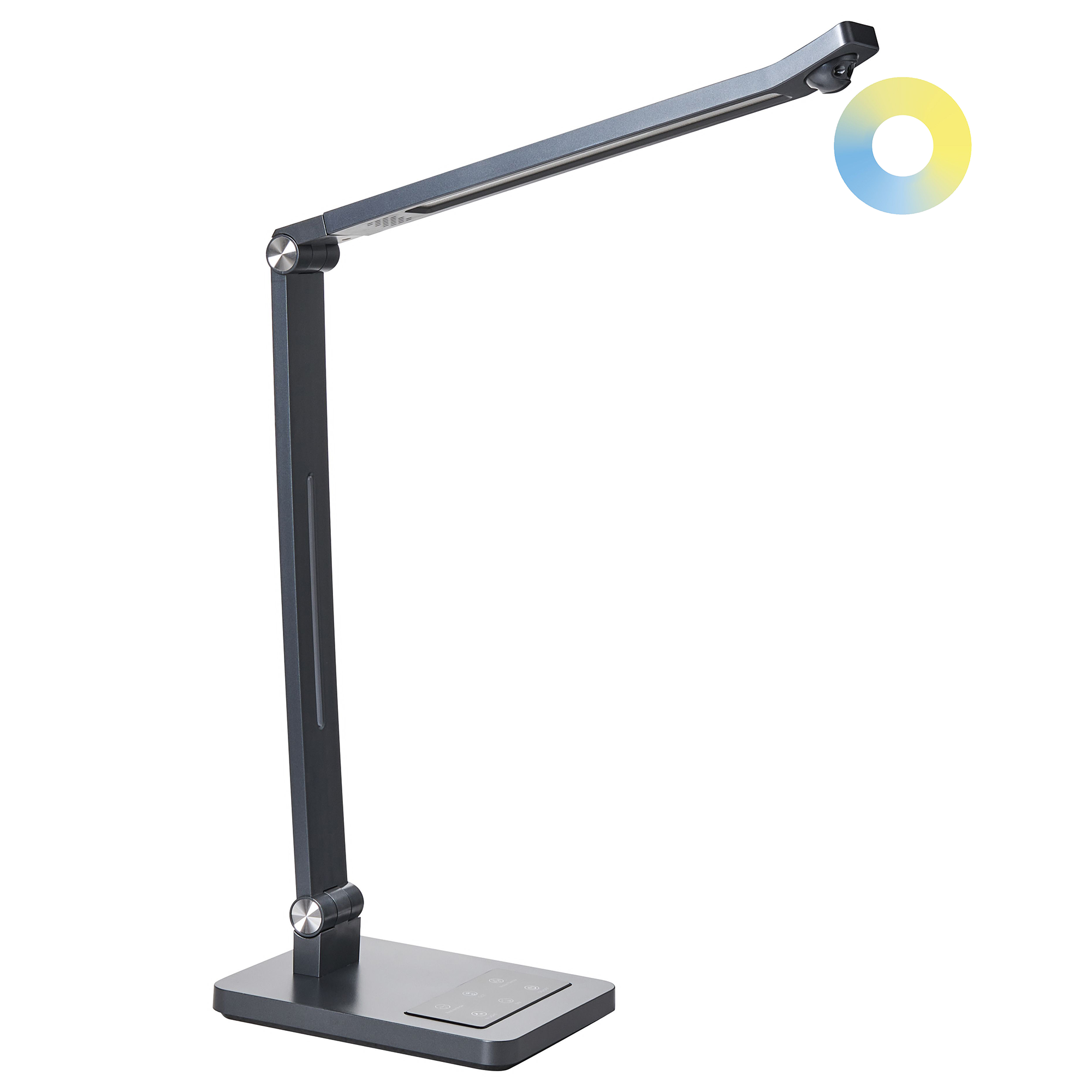 LED-skrivbordslampa LEPUS med rörelsesensor Mörkgrå