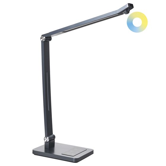 LED-skrivbordslampa LEPUS med rörelsesensor Mörkgrå