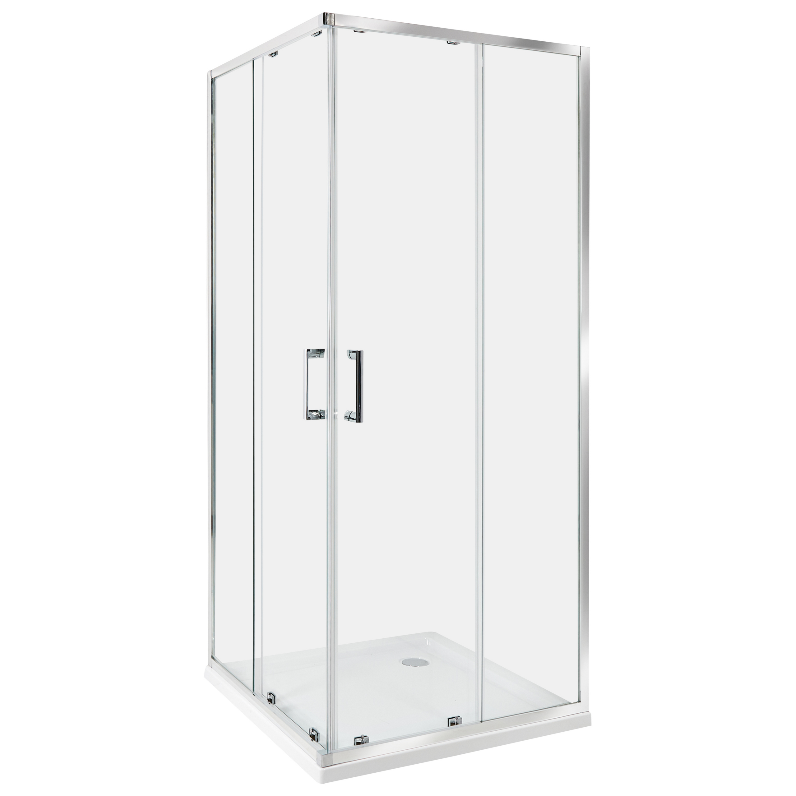 Duschväggar TELA 800 x 800 x 1850 mm Silver