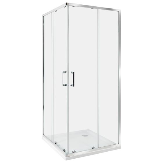 Duschväggar TELA 800 x 800 x 1850 mm Silver