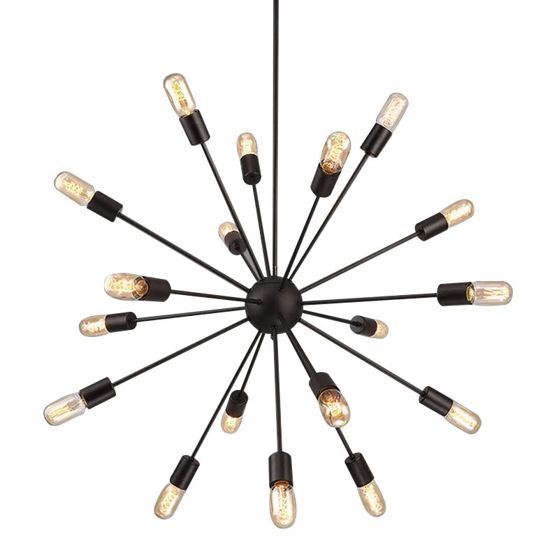 TOOLIGHT hängande taklampa APP259-18C Svart 77x77x85cm
