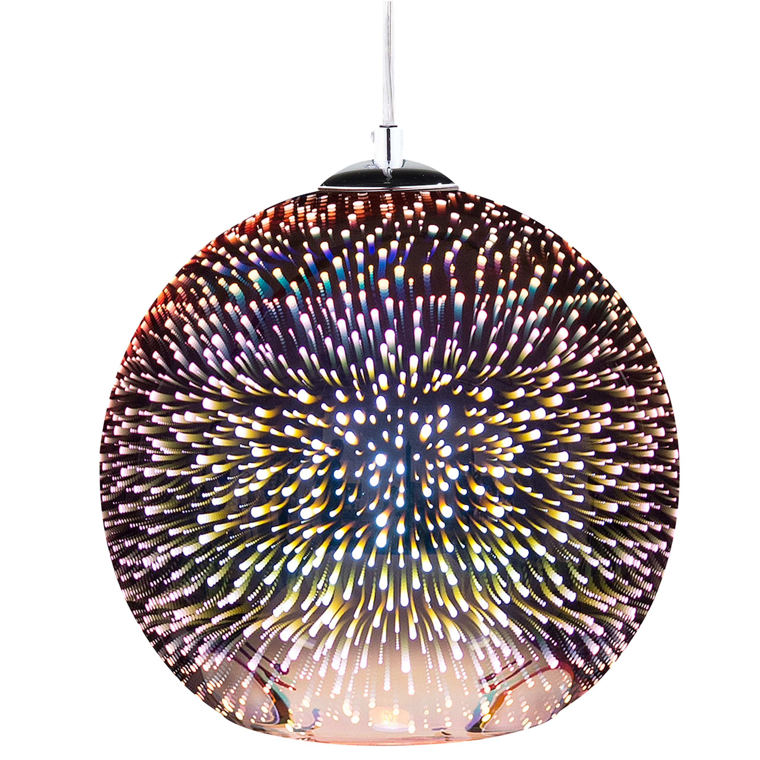 Pendellampa SESSERA Glas Koppar