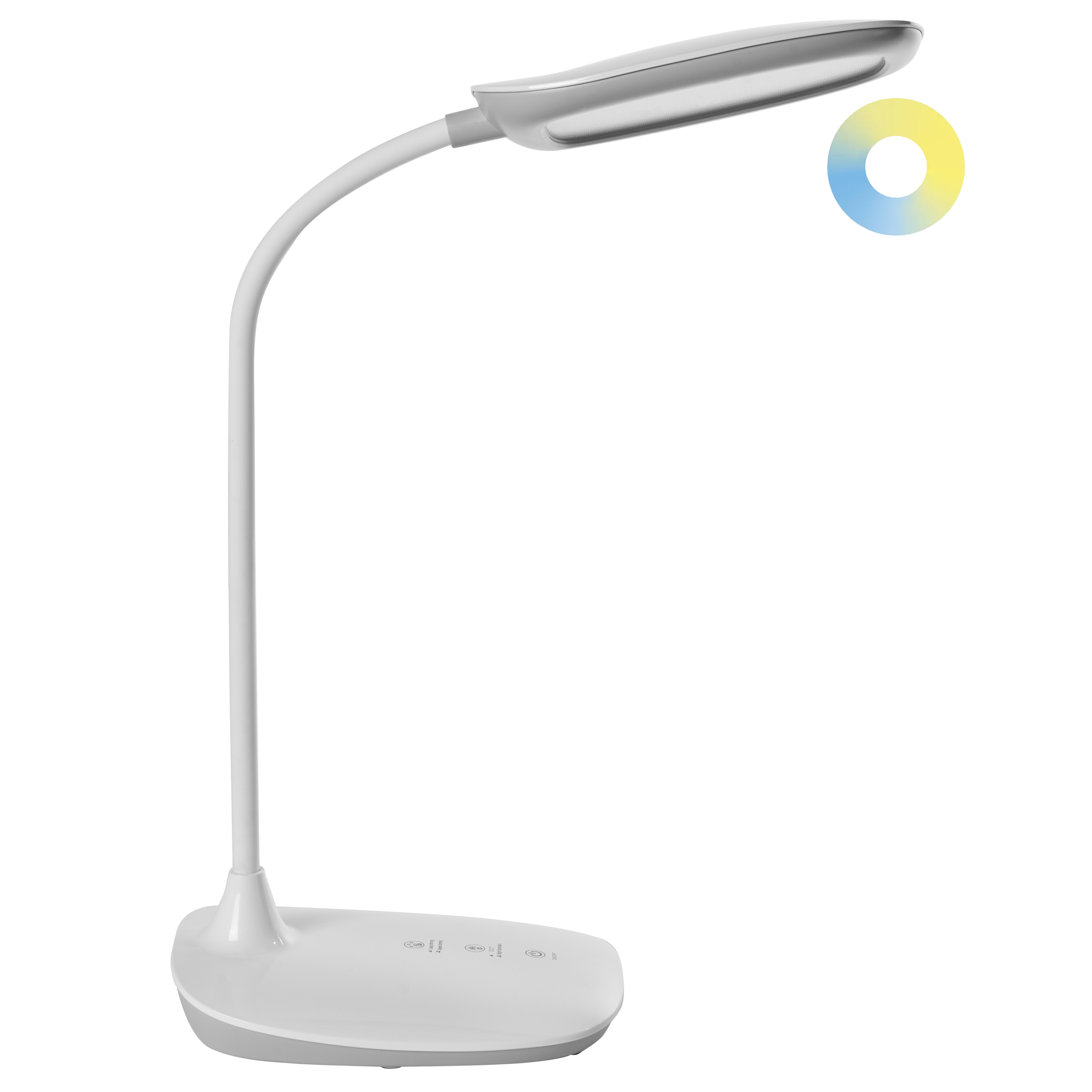 LED-skrivbordslampa HYDRA med dimmer Vit