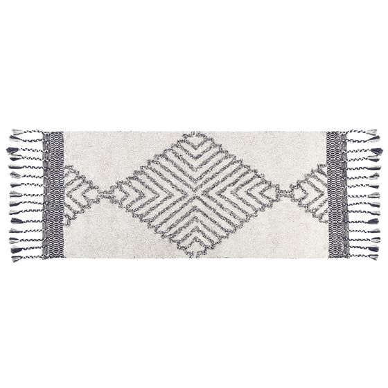 Matta ERAY Ljusbeige 80 x 150 cm Bomull